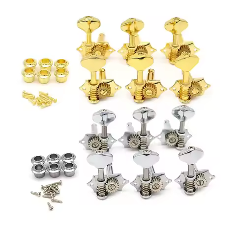6 Left/Right Vintage Guitar Machine Heads Tuners Open Style Guitar Tuning Pegs for ST LP SQ Guitar S