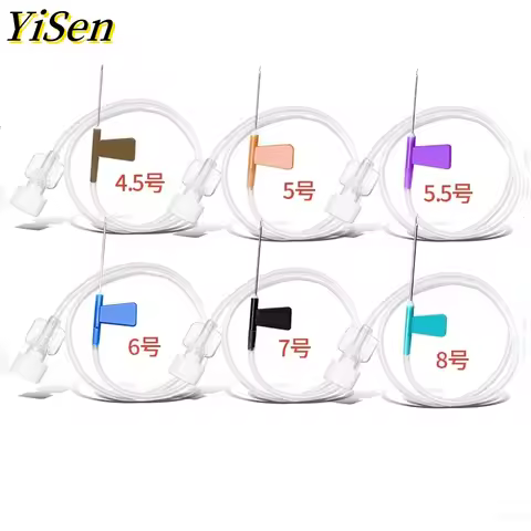 100pcs Disposable Sterile Blood Collection Catheter Needl 20G-26G Butterfly butterfly Needle Pet Med