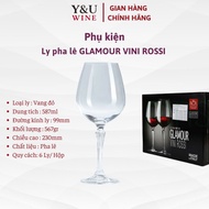 Set of 6 GLAMOUR Wine Glasses - GLAMOUR VINI ROSSI