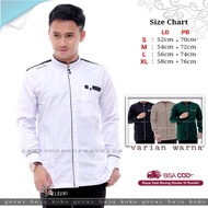 PUSAT BAJU KOKO ELRUMI KOKO MOTIF YISUNSIN LENGAN PANJANG KOKO ELRUMI WARNA PUTIH HITAM COKLAT HIJAU