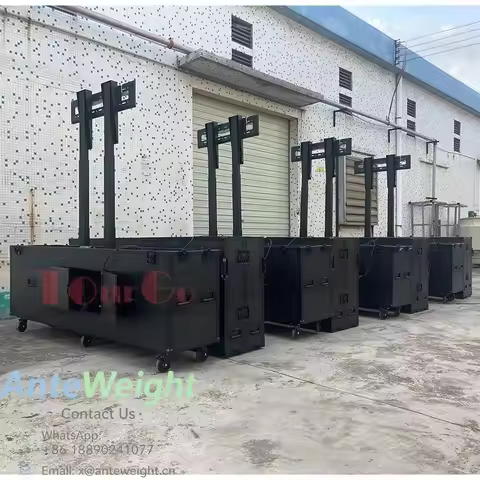 Motorised Electric TV Lift Flight Road Case for 75" 98" 100inch LCD LED Plasma Screen