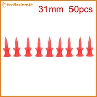 FTY  50 Pcs Red Double Layer Golf Tees 31MM Durable Golf Ball Tee Set N