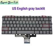 US Turkey Keyboard Backlight For HP 14-EW 14-EM 14-EP 14-EK 14-EE TPN-I141 I142 245 240 G10 G11 N312