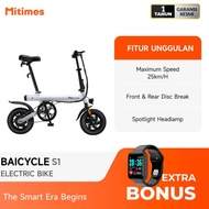 TERBARU!!!! Baicycle S1 Electric Bike 12inch Foldable Electric Sepeda