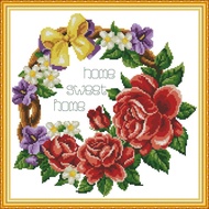 Joy Sunday Sweet Home (Ring) Cross Stitch Kits DMC Threads Cross-Stitch Kits Embroidery Set