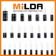 [Ready stock] 5pcs  10V 16V 25V 35V 50V 63V Aluminum Electrolytic Capacitor 2.2 3.3 4.7 10 22 33 47 