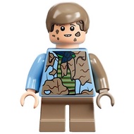 Original Lego Jurassic World - Tim Murphy (Dirt Stains) 76956 Minifigure new