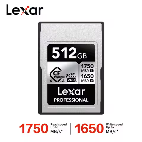 Lexar Professional SILVER CFexpress 4.0 Type A Card 8K VPG200 IP68 256GB 512GB 1TB 2TB Read 1750MB/s