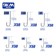 9KM Long Shank Fishing Hooks Kit Aberdeen Hooks Light Wire Hook 150-350pcs Fly Tying Jig Hooks for S