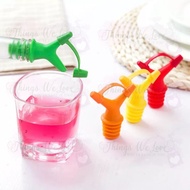 [SG SELLER] Kitchen Bottle Nozzle Pourer (Type A) Silicone Stopper Cover Cap Oil Sauce Slow Fast Spe
