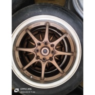 (used) Sport rim ce28 15 inch lubang pcd 100/114