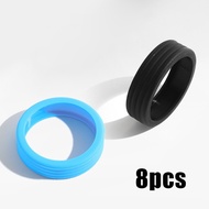 8PCS Rubber Flexible Luggage Wheel Replacement Rubber Ring Luggage Wheels Stretchable Suitcase Wheel