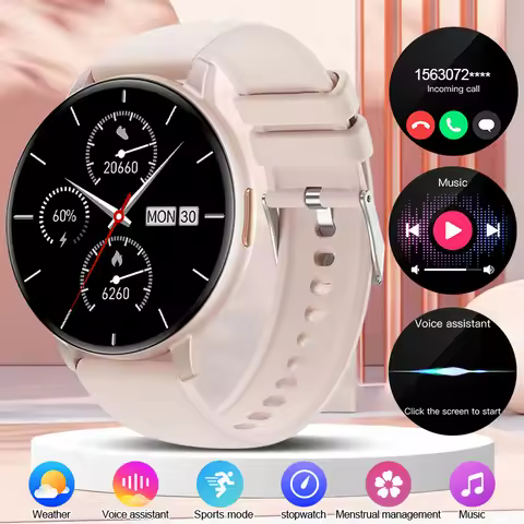 LIGE 2026 Smart Watch Men Women Bluetooth Call Heart Rate Health Monitor 1.38inch HD Screen Fashion 