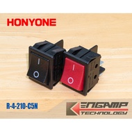 (1 Piece) [SW] HONYONE R-4-210-C5N-BB 20A/125V 22A/250V Size 25x30.5mm The Compartment Should Be 22x