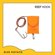 Dive Potato Reef Hook อุปกรณ์พกพาสำหรับเกี่ยวยึดกับแนวหินผาใต้น้ำเพื่อหยุดรอ