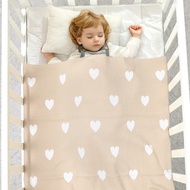 Knitted Blankets Baby Sofa Stroller BedHeart #    Newborn Infant Cotton Covers 8ee Soft Swaddle Baby