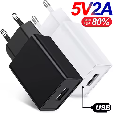 5V 2A EU Plug USB Chargers Universal Travel AC Power Wall Adapters 5V 1A 2A USB Phone Chargers for I
