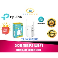TP-LINK TL-WA855RE 300MBPS WI-FI RANGE EXTENDER (WALL PLUGGED) + FREE GIFT