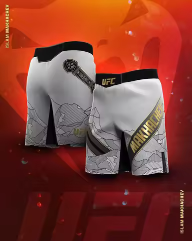 UFC Islam Makhachev Boxing Training Shorts Men Fitness Running Casual Fashion Shorts Loose Breathabl