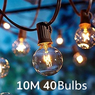 RD 10M G40 String Indoor/Outdoor Fairy Lights Patio String Light Wedding Xmas with 40 G50 LED Bulbs