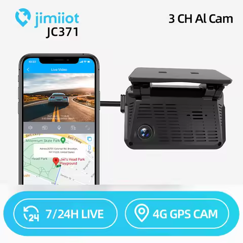 Jimiot New JC371 4G AI DashCam ADAS 3 Channes Live Video GPS Tracking Remote Monitoring Cloud Storag