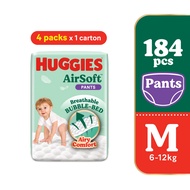 HUGGIES AirSoft Pants Diapers - Size M (46's x 4 Packs)