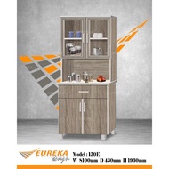 EUREKA 2.5ft Tall Kitchen Cabinet Drawer Tiles Top