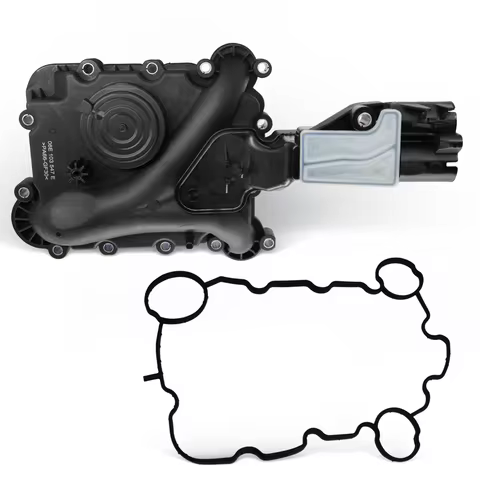 HUALIC Engine Crankcase Vent Valve Oil Separator Compatible with 2005-2017 Audi A4 A5 Q5 A6 Q7 A8 3.