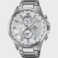 CASIO EDIFICE 掌心世界雙眼賽車錶-白