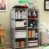 IESPOIRHA 5-Tier Book Shelf, Multifunctional Vertical 8 Cube Storage, Book Organize Modern Freestand