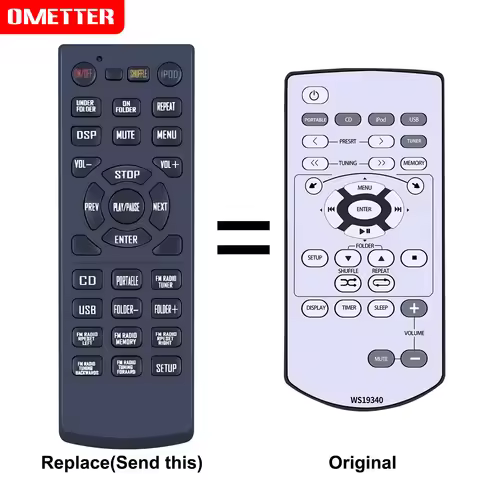 New WS19340 Replace Remote Control For Yamaha CRX-040 MCR-040 MCR-140 NS-BP80