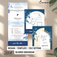 CDR Invitation Blanks Kasih lite 04 Setting File - Invitation Design Template Ready to Edit