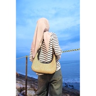 Black Rattan Shoulder Bag | Genuine Leather Rattan Bag | Bali RATTAN BAG