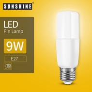 SUNSHINE LED Stick Light Bulb 5W/7W/9W/12W  LED Bulb Base E27 Pin Lamp Rod Type Bulb (2 Year Warrant