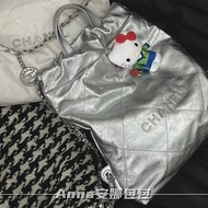 Chanel 22bag Backpack Space Silver chanel School Bag chanel Backpack chanel Backpack chanel Backpack