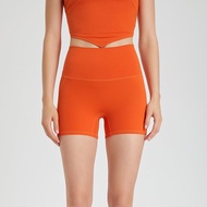 Andar High Waist Sports Shorts Womens Quick Dry Naked Feel Cycling Running Fitness Pants Yoga Three-