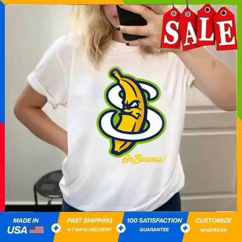 Savannah #Bananas Baseball Men Women T-shirt