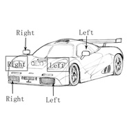 1Pair Car Rearview Mirror Covers Trim Caps for BMW E65 E66 E67 E46 Coupe E46 Cabrio 51167074236 5116