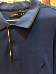 Nautica 寶藍色 polo衫 xxl