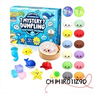 CHIHIRO11Z9D Dumplings Toy, Fidget Soft Mystery Dumpling Advent Calendar, Creative Slow Resilience D