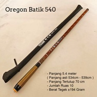 Joran Tegek Ruas Panjang Oregon Batik 360 450 540 Bahan Carbon Action Medium Atau Tongkat Pancing Te