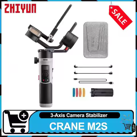 ZHIYUN CRANE M2S 3-Axis Handheld Camera Gimbal Stabilizer with Quick Release Plate for Smartphone DS