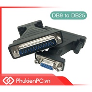 DB9 Female to DB25 LPT Male Adapter. Convert COM Cable DB25 Female to DB9 Female Or DB9 Male to DB25