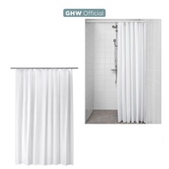 EXCLUSIVE SWITZERLAND BJRSN White Shower Curtain 180x200 White Shower Curtain, BJ1288