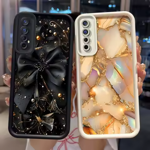 For Realme 7 Narzo 20 Pro Case Silicone Aesthetic Luxury Boy Girl Shockproof Back Cover For OPPO Rea