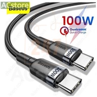 Baseus Type C To Type C Cafule fast charging cable Supports PD 100w / Quick Charge 3.0 Genuine - inn