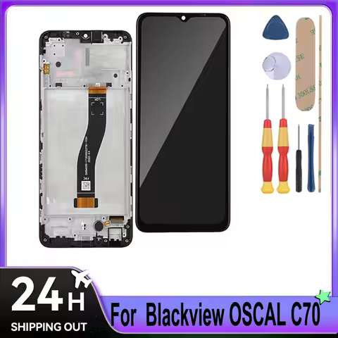 For Blackview OSCAL C70 BV7300 A96 LCD Display + Touch Screen + Frame Tool