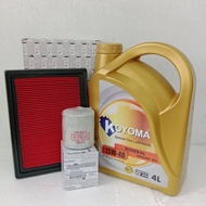 NISSAN SYLPHY B17 2014y OIL FILTER + AIR FILTER + KOYOMA 15W40 4L MINERAL ENGINE OIL