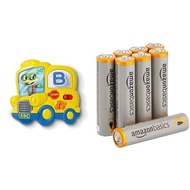 Fridge Phonics Magnetic Letter Set with Amazon Basics AAA Batteries Bundle