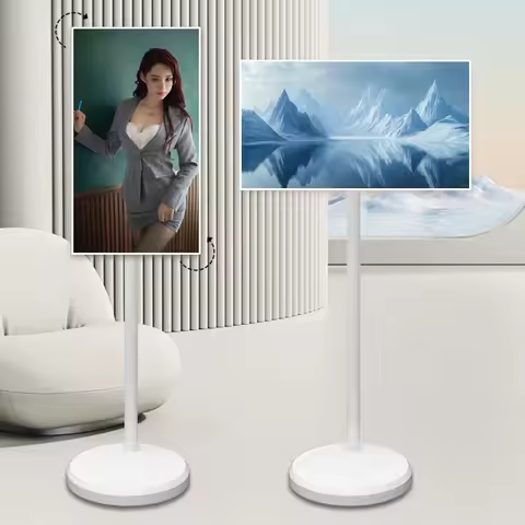 8K TV Touch Screen Small Mobile Android Smart TV Original Mini Portable Floor Stand Advertising Scre